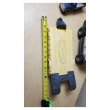 Tonka and Nylint Toy Vehicle Lot including Tonka Trailer, Nylint Fire Truck, and Tonka Bucket Truck