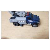 Tonka and Nylint Toy Vehicle Lot including Tonka Trailer, Nylint Fire Truck, and Tonka Bucket Truck