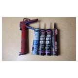 Jetcoat All-Weather Roof Patch and Black Jack Roof Cement with Caulking Gun