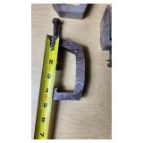 Lot of Metal C-Clamps and G-Clamps