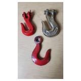 3/8 Forged China Hook, Red Clevis Hook, Large Red Hook