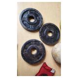 Lot including Pink Folding Chair, Decko Filter Cartridge, and Sports Equipment