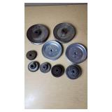 Lot of Metal Pulleys