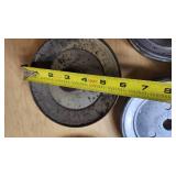 Lot of Metal Pulleys
