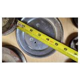 Lot of Metal Pulleys