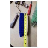 Lot of Painting and Cleaning Tools including Brushes and Rollers
