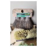 Lot of Painting and Cleaning Tools including Brushes and Rollers