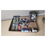 Mixed Brand Spark Plugs and Cleaner Lot including E3, AC Delco, and Champion