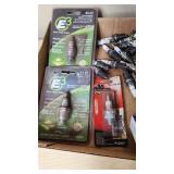Mixed Brand Spark Plugs and Cleaner Lot including E3, AC Delco, and Champion