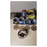 Lot of Nails and Screws in Various Containers