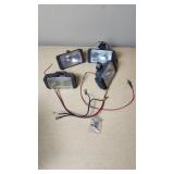 Lot of Automotive Floodlights with Wiring and Mounting Hardware