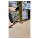 Lot of Automotive Floodlights with Wiring and Mounting Hardware
