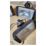 Lot of Automotive Floodlights with Wiring and Mounting Hardware