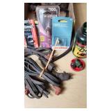 Assorted Automotive and Electrical Items including Engine Heater, Light Bulbs, and Wiring