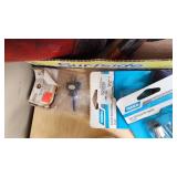 Assorted Automotive and Electrical Items including Engine Heater, Light Bulbs, and Wiring