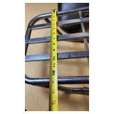 Harley Davidson and Other Motorcycle Parts Set including Sportster Seat, Backrest, and Various Accessories