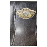 Harley Davidson and Other Motorcycle Parts Set including Sportster Seat, Backrest, and Various Accessories