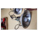 Metal Clamp Lights and Work Light with Extension Cord Lot