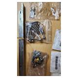 Assorted Hardware and Fasteners including Nylon Lock Nuts, Bolts, and Washers