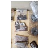 Various Hardware and Plumbing Parts including SharkBite Connectors, Springs, and Belwith Cabinet Hardware