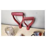 Assorted Vintage and Mechanical Items including Automotive Lights, Recoton CD324 Adapter, and Tools