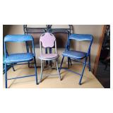 Lot of Folding and Sports Chairs