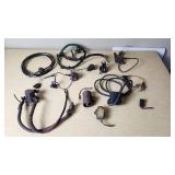 Assorted Automotive Electrical Components including Wiring Harnesses, Relays, and Connectors