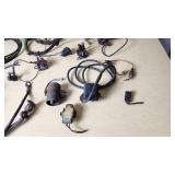 Assorted Automotive Electrical Components including Wiring Harnesses, Relays, and Connectors