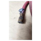 Red Rubber Air Hose with Quick Connect Couplings