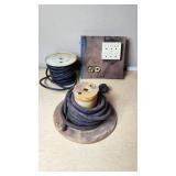 Electrical Cables and Outlet Panel with Accessories