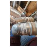 Mixed HVAC Parts and Supplies including Vent Pipes, Elbows, and Fittings
