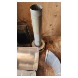 Mixed HVAC Parts and Supplies including Vent Pipes, Elbows, and Fittings