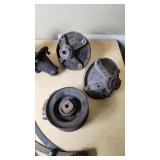 Lot of Mechanical Parts and Gears Including Pulleys and Spindles