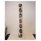 NEW THRESHOLD AREA RUG (BROWN & WHITE PATTERNED) 5’x7’