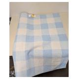 NEW ROOM ESSENTIALS AREA RUG (BLUE GINGHAM) 4’5’x6”