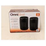 OMNIHEAT DIGITAL CERAMIC PERSONAL HEATER 2PK.