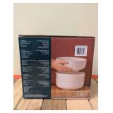 TRUDEAU PORCELAIN BOWL SERVING SET 3PC.