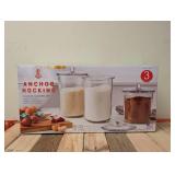 ANCHOR HOCKING GOODE SUNDRY JAR GLASS STORAGE 3PK.
