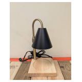 MIKASA HOME ACCENTS ADJUSTABLE HEIGHT CANDLE WARMER BLACK