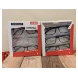 (2) NEW FOSTER GRANT +3.00 READING GLASSES 3PK.