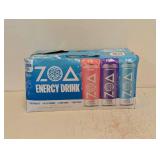 NEW ZOA ENERGY DRINK TRIPLE FLAVOR 18PK.