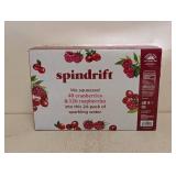 NEW SPINDRIFT SPARKLING WATER 24PK. (CRANBERRY RASPBERRY)