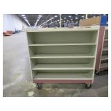 WOODEN ROLLING WAREHOUSE CARTS