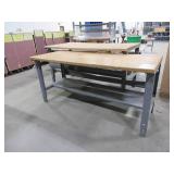 METAL, HEIGHT ADJUSTABLE, U-LINE PACKING TABLES