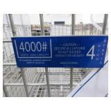 U-LINE, COLLAPSIBLE, WIRE CONTAINER WITH CASTERS.