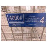 U-LINE, COLLAPSIBLE, WIRE CONTAINER WITH CASTERS