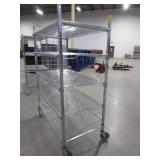 CARI ALL, METRO STYLE,  WIRE SHELVING ON WHEELS