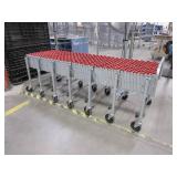 FLEXIBLE, ROLLING, EXPANDING, CONVEYOR UNIT