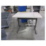 HERMAN MILLER WORK TABLE AND MIXED OFICE ACCESSORIES