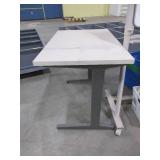 HERMAN MILLER WORK TABLE AND MIXED OFICE ACCESSORIES